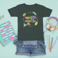 Progress Over Perfection T Shirt For Kid Caterpillar Back To School - Wonder Print Shop