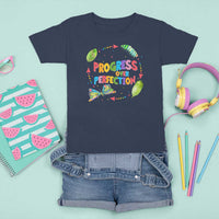 Progress Over Perfection T Shirt For Kid Caterpillar Back To School - Wonder Print Shop