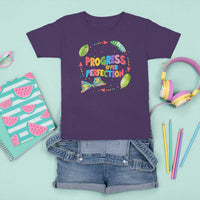 Progress Over Perfection T Shirt For Kid Caterpillar Back To School - Wonder Print Shop