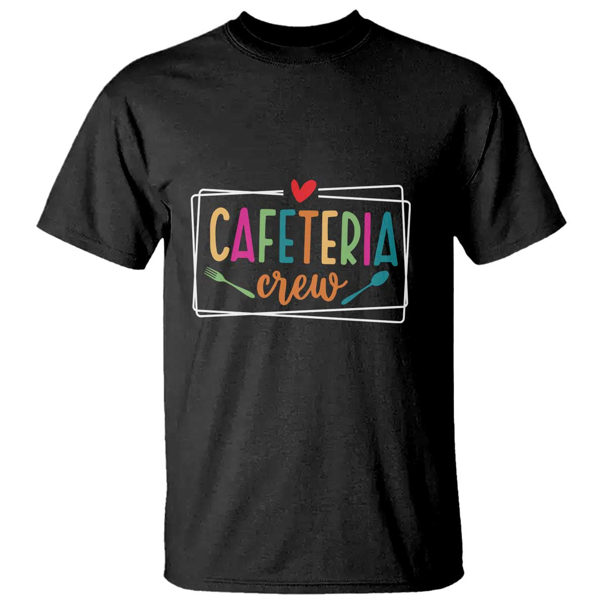 Cafeteria Crew T Shirt Lunch Lady Squad Spoon Fork - Wonder Print Shop