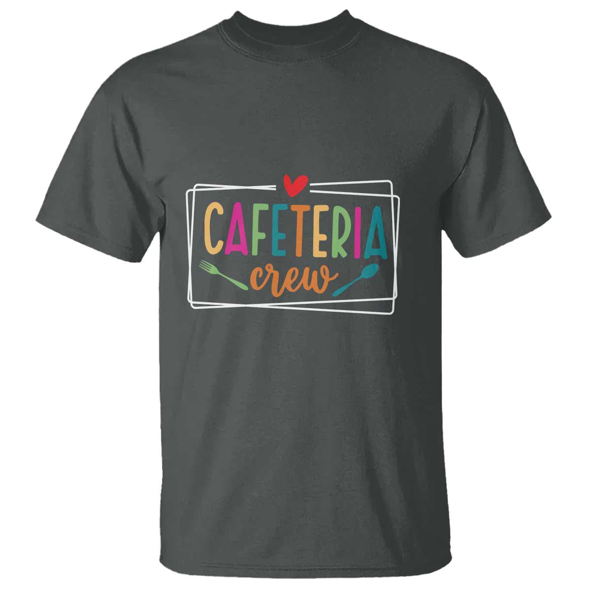 Cafeteria Crew T Shirt Lunch Lady Squad Spoon Fork - Wonder Print Shop