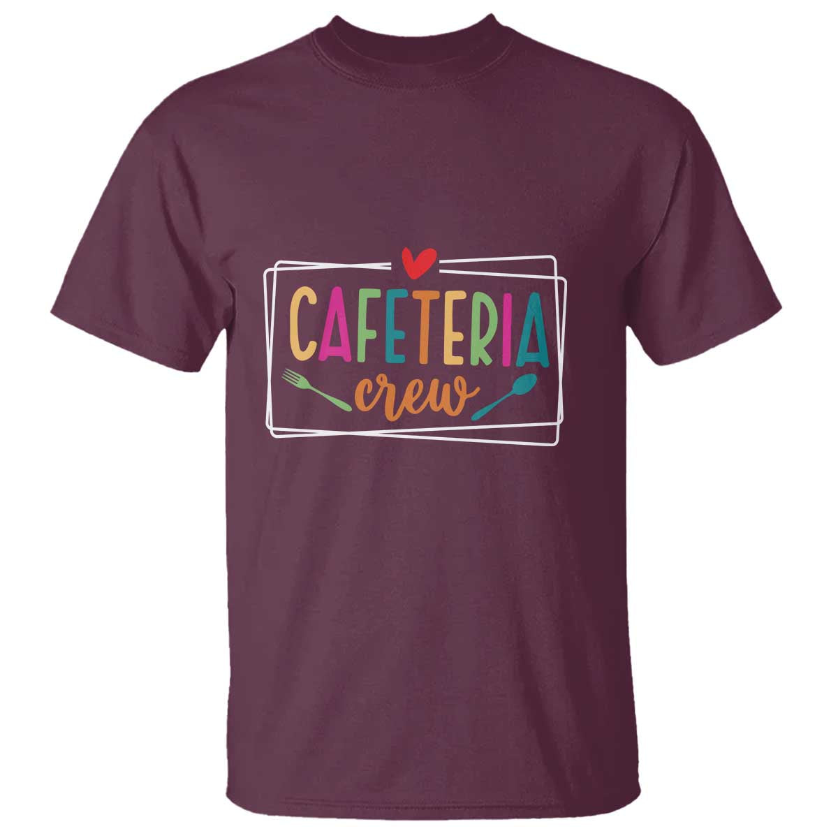 Cafeteria Crew T Shirt Lunch Lady Squad Spoon Fork - Wonder Print Shop