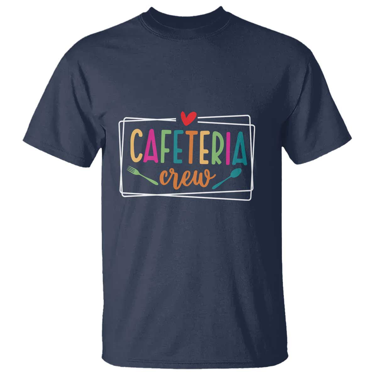 Cafeteria Crew T Shirt Lunch Lady Squad Spoon Fork - Wonder Print Shop
