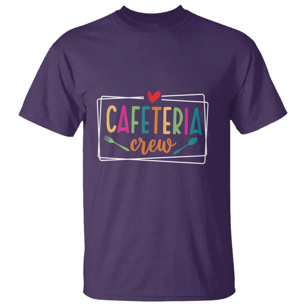 Cafeteria Crew T Shirt Lunch Lady Squad Spoon Fork - Wonder Print Shop