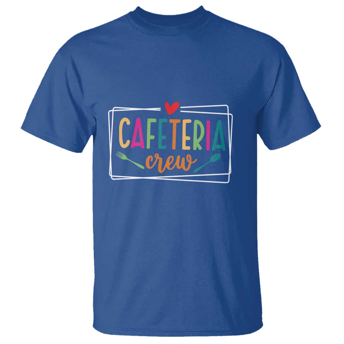 Cafeteria Crew T Shirt Lunch Lady Squad Spoon Fork - Wonder Print Shop