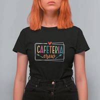 Cafeteria Crew T Shirt For Women Lunch Lady Squad Spoon Fork - Wonder Print Shop