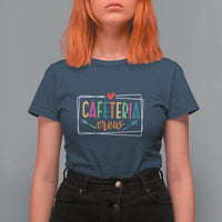 Cafeteria Crew T Shirt For Women Lunch Lady Squad Spoon Fork - Wonder Print Shop