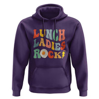 Lunch Ladies Rock Hoodie Retro Groovy Cafeteria Crew Egg Pencil - Wonder Print Shop