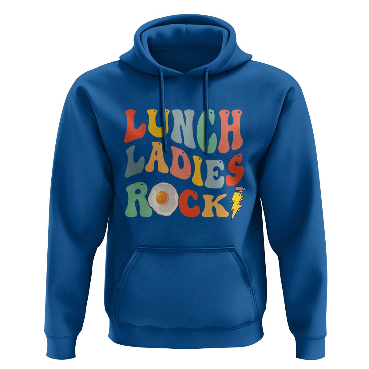 Lunch Ladies Rock Hoodie Retro Groovy Cafeteria Crew Egg Pencil - Wonder Print Shop