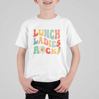 Lunch Ladies Rock T Shirt For Kid Retro Groovy Cafeteria Crew Egg Pencil - Wonder Print Shop