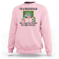 Flamingo Teacher Sweatshirt Teachermingo Like A Normal Teacher But More Fabulous - Wonder Print Shop