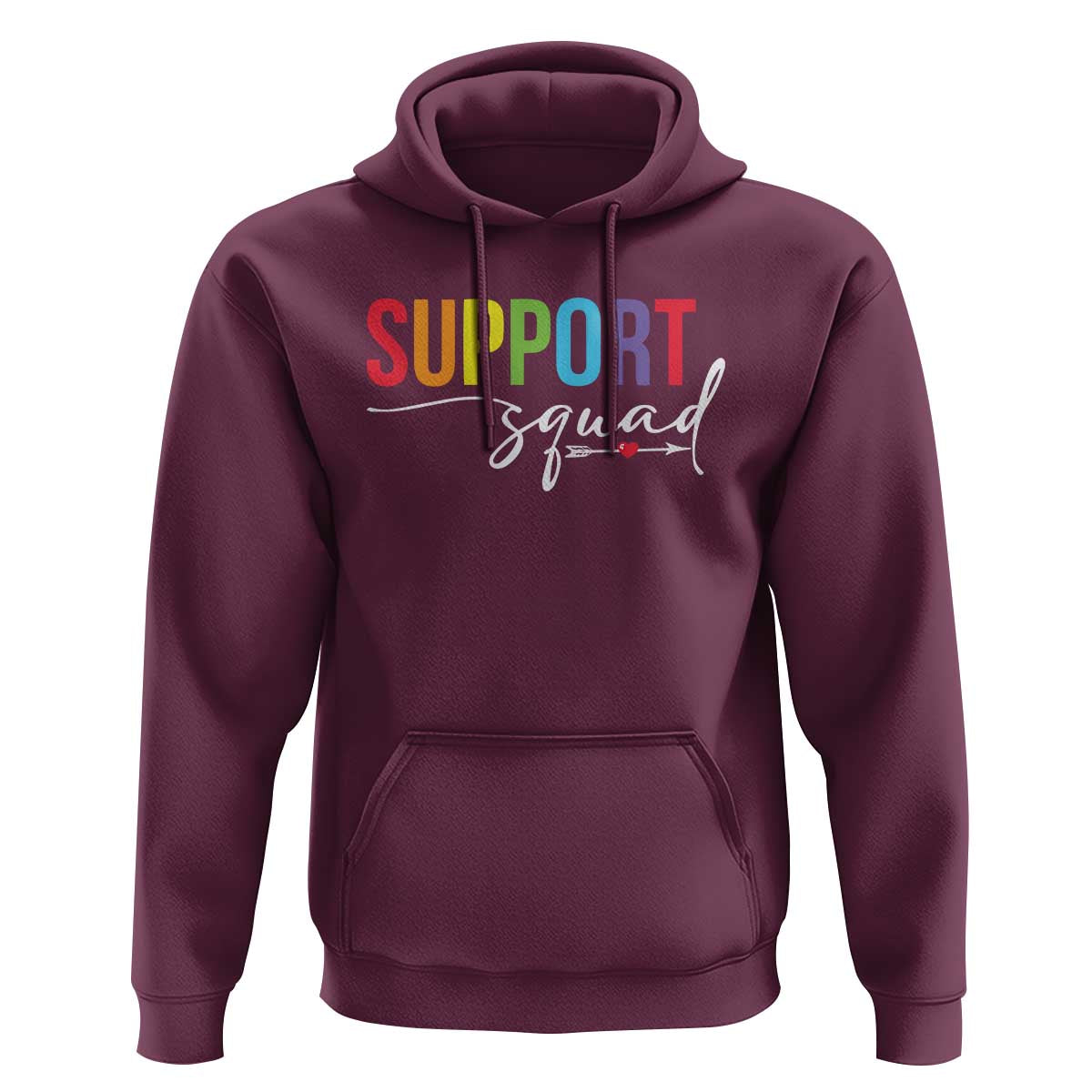 School Support Team Hoodie Support Squad Teacher - Wonder Print Shop
