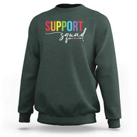 School Support Team Sweatshirt Support Squad Teacher - Wonder Print Shop
