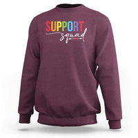 School Support Team Sweatshirt Support Squad Teacher - Wonder Print Shop
