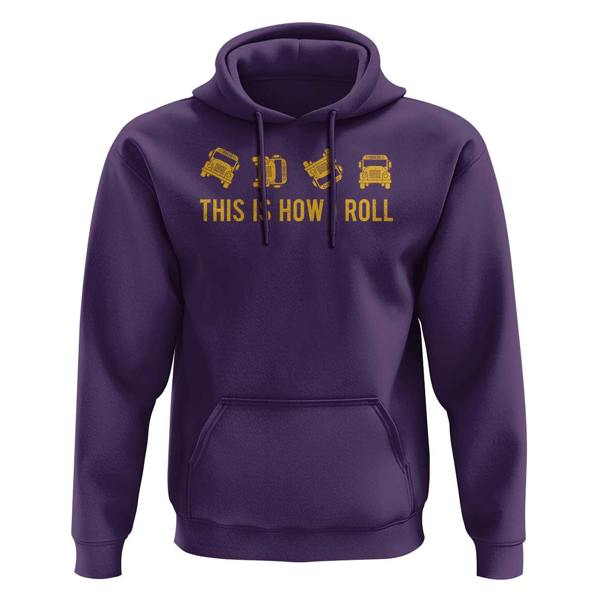 Funny School Bus Driver Hoodie This Is How I Roll - Wonder Print Shop