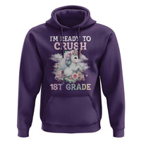 Back To School Hoodie I'm Ready To Crush First Grade Unicorn - Wonder Print Shop