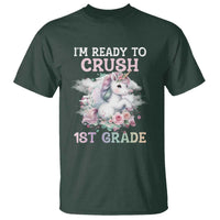 Back To School T Shirt I'm Ready To Crush First Grade Unicorn - Wonder Print Shop