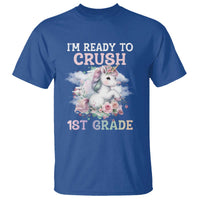 Back To School T Shirt I'm Ready To Crush First Grade Unicorn - Wonder Print Shop