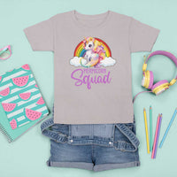 Mermicorn Squad T Shirt For Kid Mermaids Unicorns Birthday Party Rainbow - Wonder Print Shop