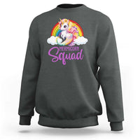 Mermicorn Squad Sweatshirt Mermaids Unicorns Birthday Party Rainbow - Wonder Print Shop