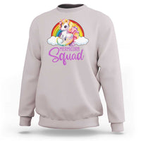 Mermicorn Squad Sweatshirt Mermaids Unicorns Birthday Party Rainbow - Wonder Print Shop
