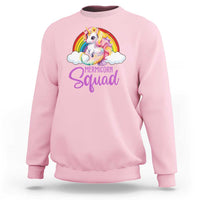 Mermicorn Squad Sweatshirt Mermaids Unicorns Birthday Party Rainbow - Wonder Print Shop