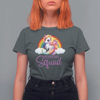 Mermicorn Squad T Shirt For Women Mermaids Unicorns Birthday Party Rainbow - Wonder Print Shop