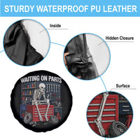 Waiting On Parts Funny Mechanic Spare Tire Cover Funny Skeleton Auto Repair Life