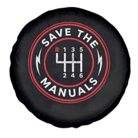 Save The Manuals Gear Shift Car Lover Spare Tire Cover