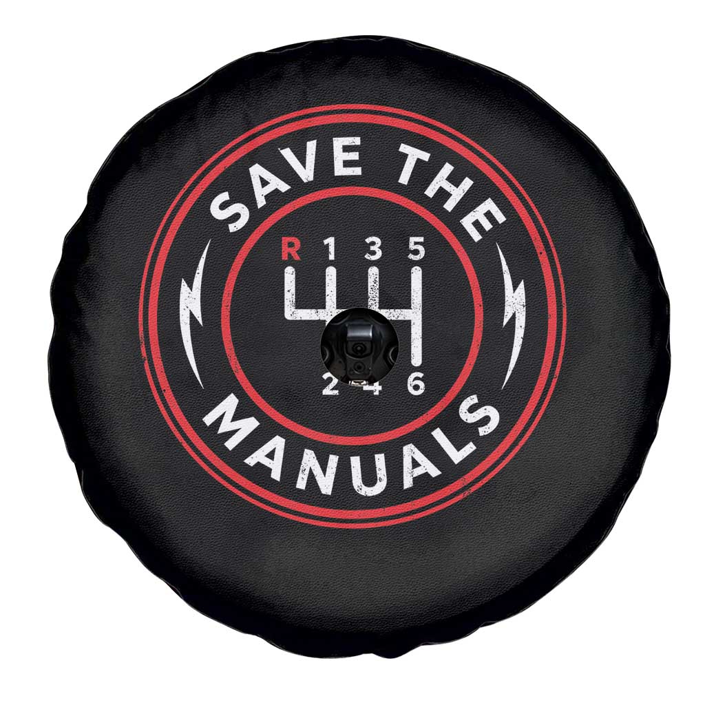 Save The Manuals Gear Shift Car Lover Spare Tire Cover