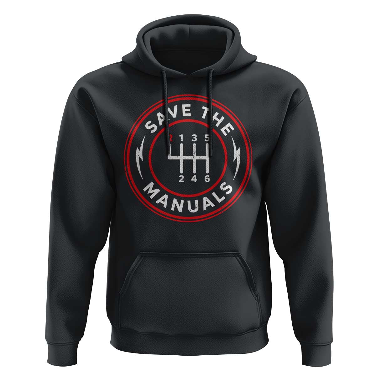 Save The Manuals Gear Shift Car Lover Hoodie