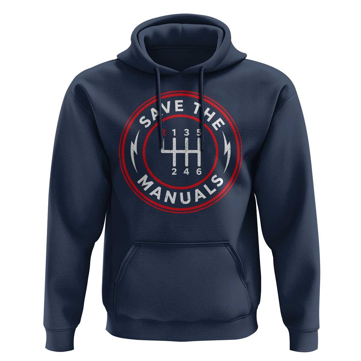 Save The Manuals Gear Shift Car Lover Hoodie
