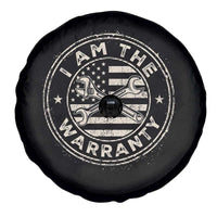 I Am The Warranty Funny Mechanic Spare Tire Cover Race Car Parts Repair Guy Vintage American Flag
