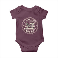 I Am The Warranty Funny Mechanic Baby Onesie Race Car Parts Repair Guy Vintage American Flag
