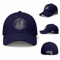 I Am The Warranty Funny Mechanic Baseball Cap Race Car Parts Repair Guy Vintage American Flag