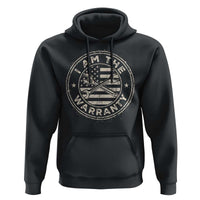 I Am The Warranty Funny Mechanic Hoodie Race Car Parts Repair Guy Vintage American Flag