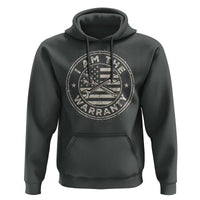 I Am The Warranty Funny Mechanic Hoodie Race Car Parts Repair Guy Vintage American Flag