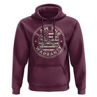 I Am The Warranty Funny Mechanic Hoodie Race Car Parts Repair Guy Vintage American Flag