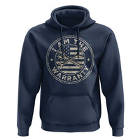 I Am The Warranty Funny Mechanic Hoodie Race Car Parts Repair Guy Vintage American Flag
