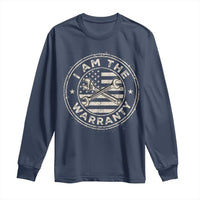 I Am The Warranty Funny Mechanic Long Sleeve Shirt Race Car Parts Repair Guy Vintage American Flag