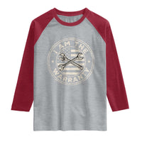 I Am The Warranty Funny Mechanic Raglan Shirt Race Car Parts Repair Guy Vintage American Flag