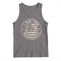 I Am The Warranty Funny Mechanic Tank Top Race Car Parts Repair Guy Vintage American Flag
