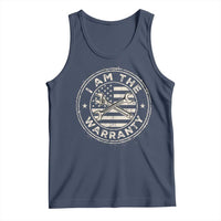 I Am The Warranty Funny Mechanic Tank Top Race Car Parts Repair Guy Vintage American Flag