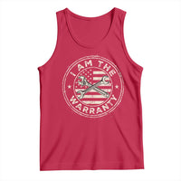 I Am The Warranty Funny Mechanic Tank Top Race Car Parts Repair Guy Vintage American Flag