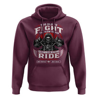 Funny Motorcycle Grandpa Hoodie Too Old To Fight Too Slow To Run But I Can Still Ride Pretty Darn Good