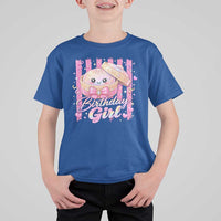 Birthday Girl Cute Glitter Dumpling T Shirt For Kid Kawaii Food Squishy Summer Stripes