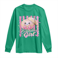 Birthday Girl Cute Glitter Dumpling Long Sleeve Shirt Kawaii Food Squishy Summer Stripes
