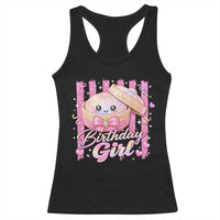 Birthday Girl Cute Glitter Dumpling Racerback Tank Top Kawaii Food Squishy Summer Stripes