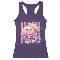 Birthday Girl Cute Glitter Dumpling Racerback Tank Top Kawaii Food Squishy Summer Stripes