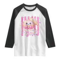 Birthday Girl Cute Glitter Dumpling Raglan Shirt Kawaii Food Squishy Summer Stripes